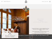 Tablet Screenshot of hotelamelot.com